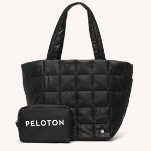 NWT Peloton Lululemon Quilted Grid Tote Bag 26L